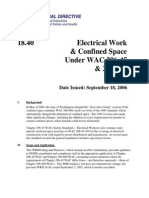 Electrical Work in Confined Space