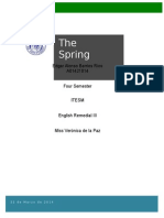 The Spring: Edgar Alonso Barrios Ríos A01421014