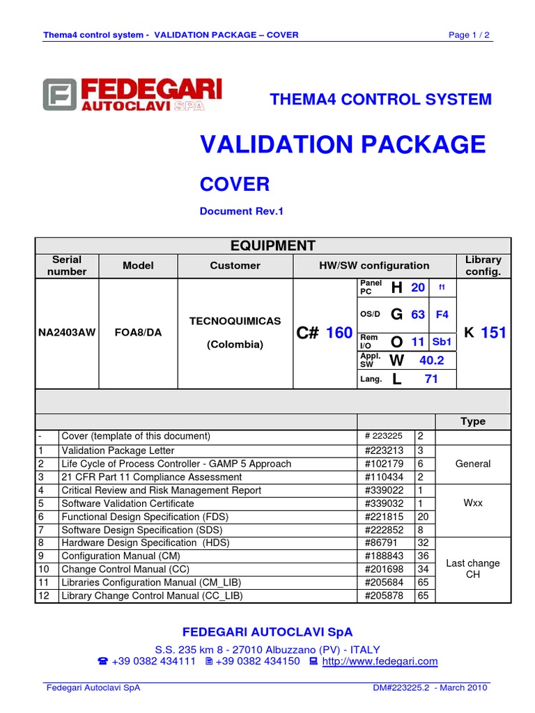 Validation Autoclave Verification And Validation Product Lifecycle