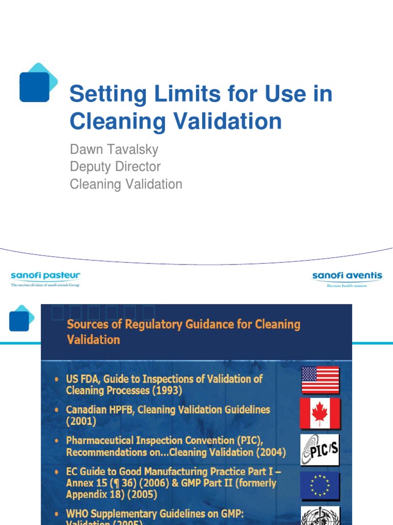 Setting Limits For Use in Cleaning Validation PDF Centrifuge