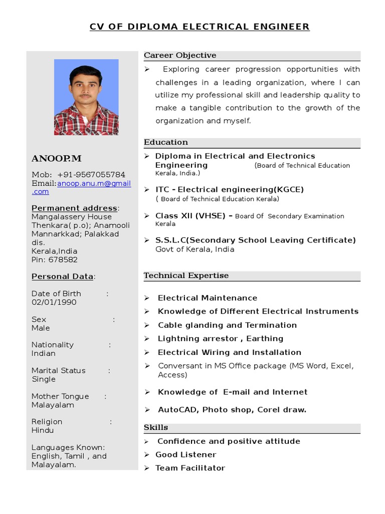 Best Resume PDF Kerala