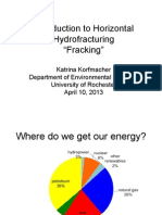 Introduction To Horizontal Hydrofracturing "Fracking"