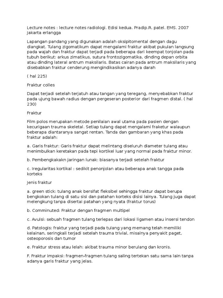 Referensi 1. Lecture Notes Radiologi | PDF