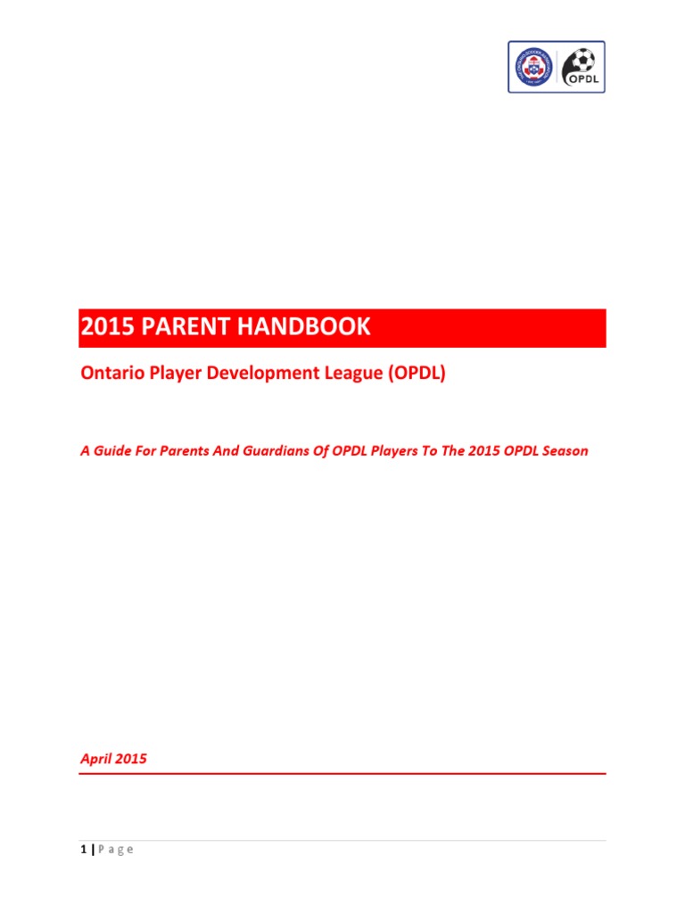2015 OPDL Parent Handbook Guide | PDF | Motivation | Motivational