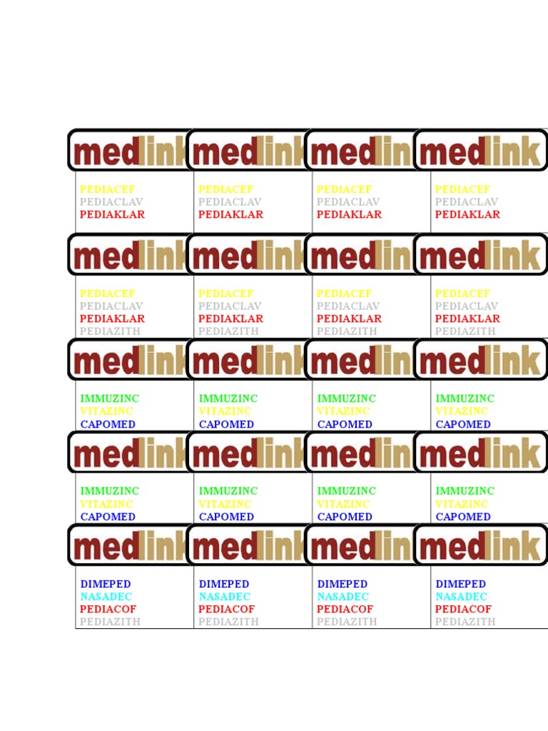 Pediatric and Adult Medications | PDF | Wellness