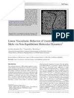 (2004) KROGER Linear Viscoelastic Behavior of Unentangled Polymer Melts via NEMD