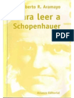 Aramayo Roberto Leer Schopenhauer Alianza 2001