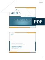 ActixOne General User Training PDF