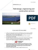 Utility scale solar photovoltaic system installation case study