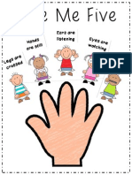 Classroom Management Give Me Five Mini Posters