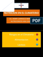 Climaterio y Nutricion