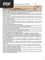 Avaliação 3º Bimestre História 1º Ano Ensino Medio