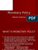 Monetary policy Quantative techniques