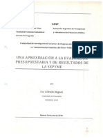 Una aproximación a la evaluación presupuestaria y de resultados de la SEPYME.