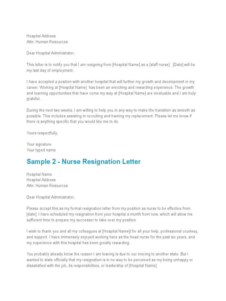 Exit letter | Nursing | Hospital