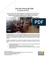 Boletín 038_En Foro Actores de Salud Socializan Estrategias Para Fortalecer La Práctica de La Lactancia Materna en La Región