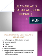 Ulat Aklat (Book Report)