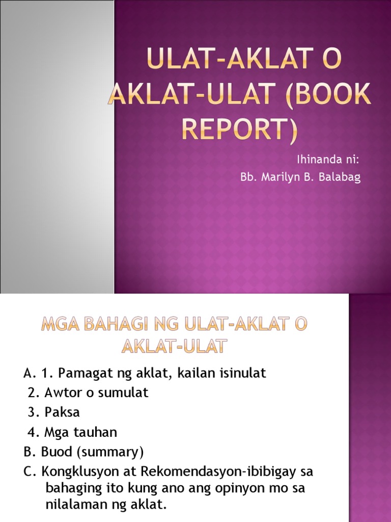Aklat ulat book report 05 image