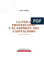WEBER Max - La Etica Protestante y El Espiritu Del Capitalismo