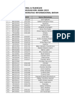 Jadwal Krs Maba 2015