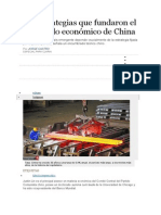 Las Estrategias Que Fundaron El Desarrollo Económico de China