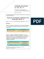 Función Cuadrática de La Forma: F (X) A (X - H) + K