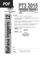 Contoh Muka Depan Kertas Soalan Peperiksaan Percubaan PT3