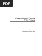 Computational Physics Giordano Solutions Computing Physics