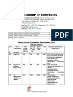 Pamar Group Notification 2015