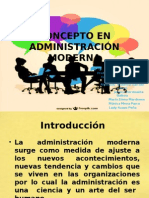 Administración moderna conceptos