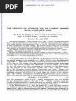 The Kinetics of Combination Carbon Dioxide With Hydroxide Ions