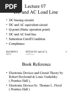 DC and AC Load Line