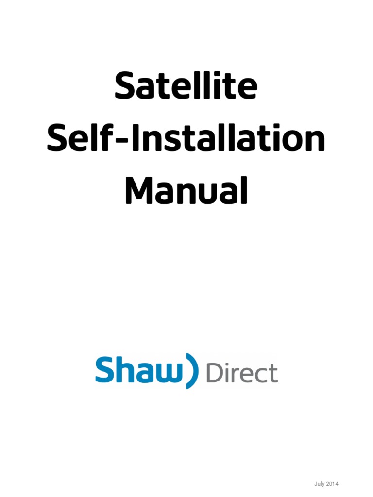 Dish Installation PDF Screw Electrical Connector