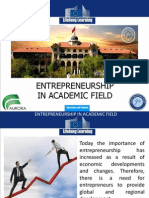 Entrepreneurship in Academic Field