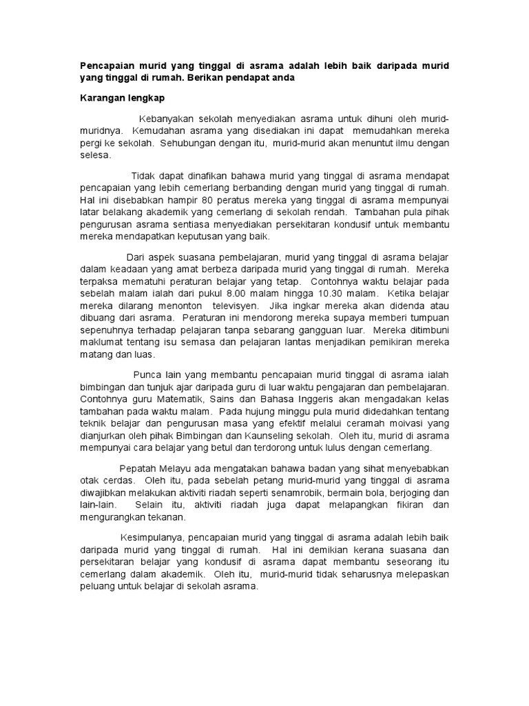 Karangan Pendapat Pdf