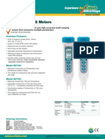 Conductivity/TDS Meters: Waterproof Meters With One High Accuracy Multi-Ranging Sensor That Measures Multiple Parameters