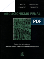 Abolicionismo Penal - Hulsman Scheerer, Christie Steinert y Mathiesen de Folter