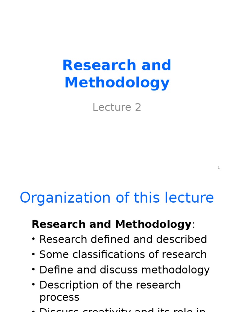 Research & Methodology Chap2 | PDF