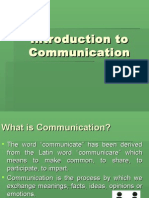 Introduction To Communication