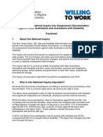 willing to work inquiry factsheet