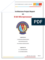 8-Bit Microprocessor: VLSI Architecture Project Report On