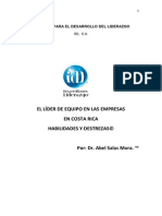 El Líder de Equipo en Las Empresas Costarricenses Habilidades Destrezas