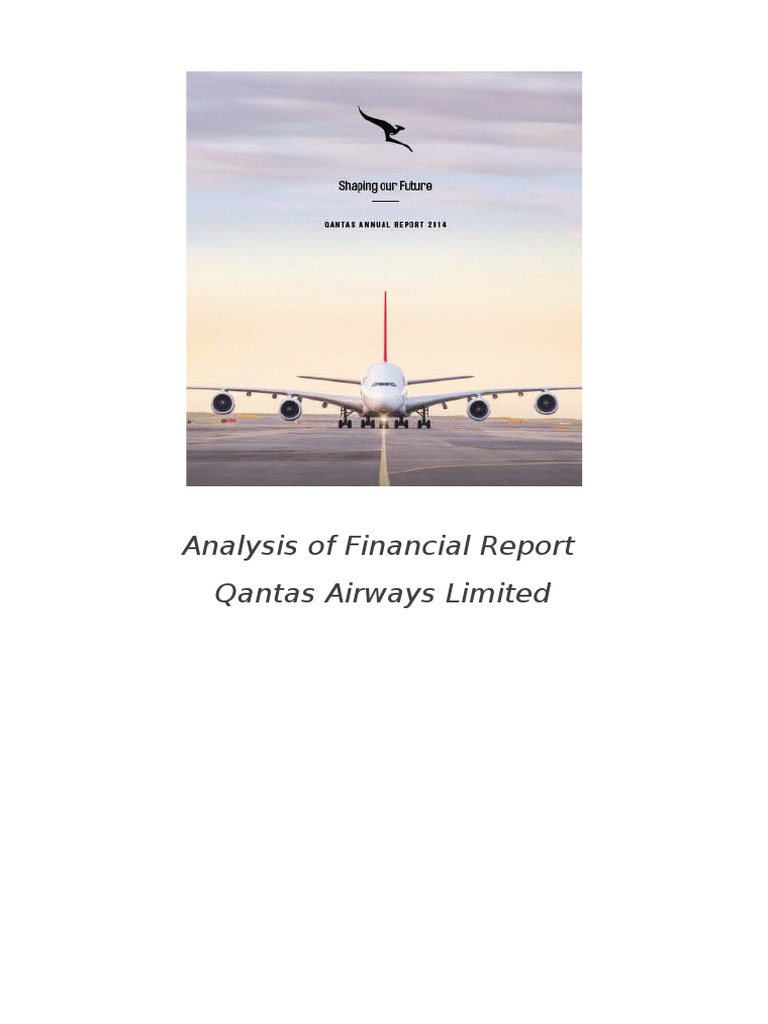 Qantas Financial Performance Analysis 2014 | PDF | Investing | Airlines