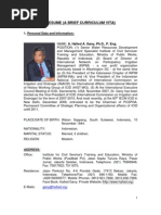 Resume (a Brief Curriculum Vita)