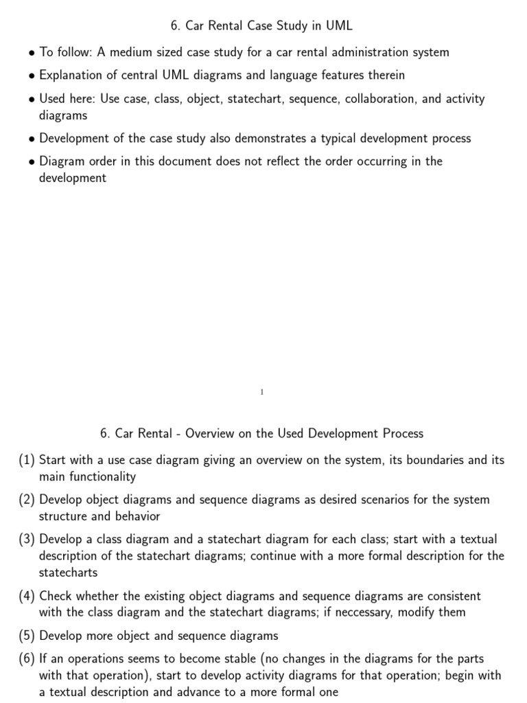 Car Rental | PDF | Use Case | Unified Modeling Language