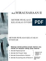 Metode Penilaian Kelayakan Investasi