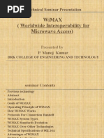 Download Wimax seminar  by Puspala Manojkumar SN27603815 doc pdf