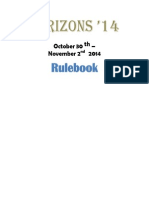 Horizons 14 RuleBook