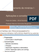 Beneficiamento de minérios: conceitos e processos