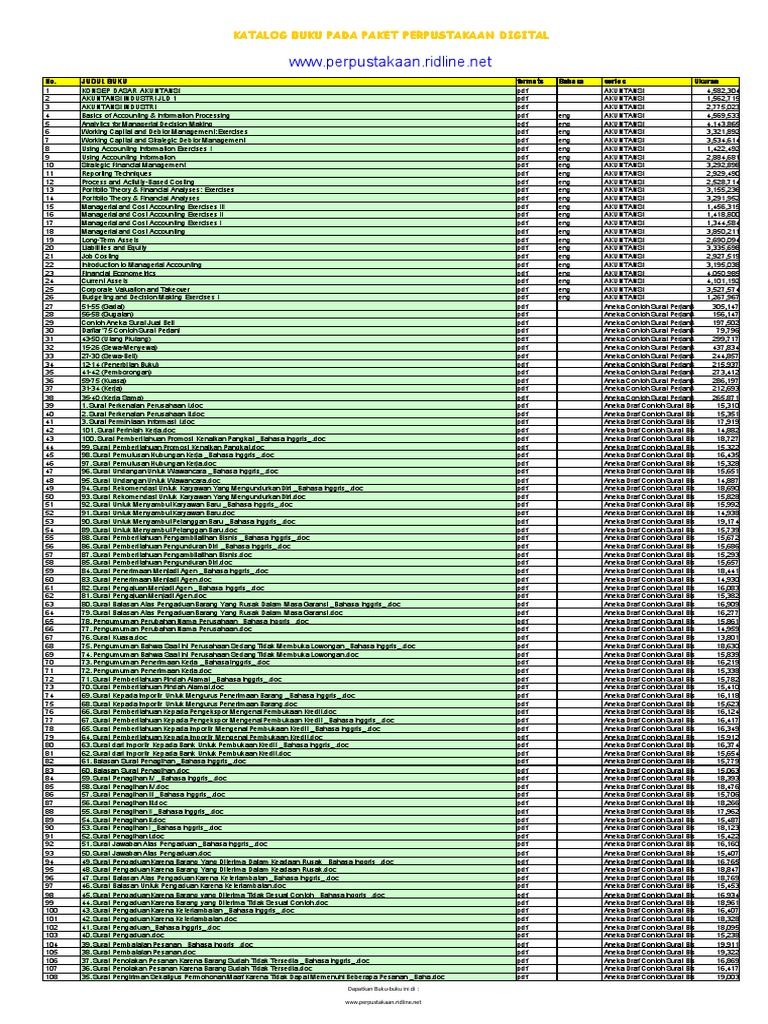 Perpustakaan Digital Ridline Pdf Layanan Kencan Online Modal Kerja